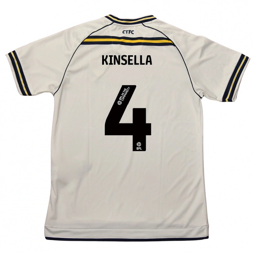 Danxen Kinder Liam Kinsella #4 Weiß Marine Auswärtstrikot Trikot 2025/26 T-Shirt Österreich