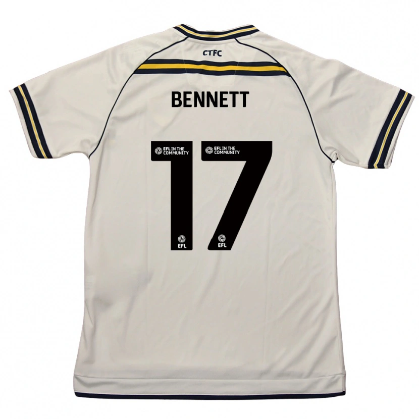 Danxen Kinder Scot Bennett #17 Weiß Marine Auswärtstrikot Trikot 2025/26 T-Shirt Österreich