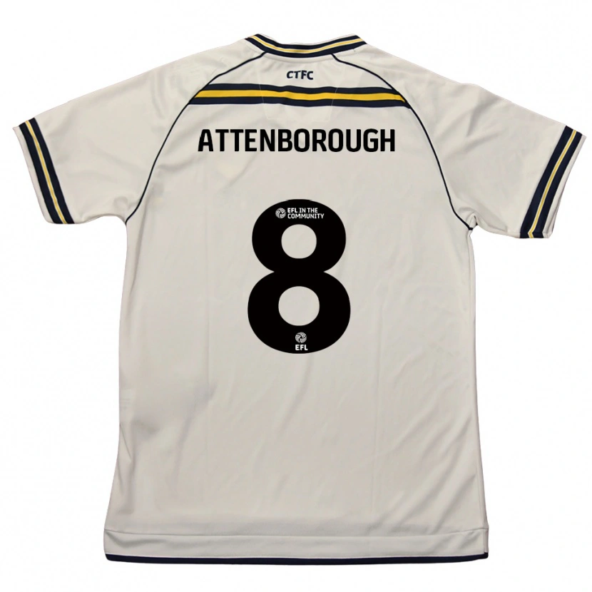 Danxen Kinder Megan Attenborough #8 Weiß Marine Auswärtstrikot Trikot 2025/26 T-Shirt Österreich