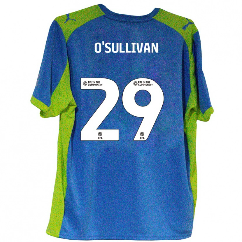 Danxen Kinder Zak O'sullivan #29 Himmelblau Gelb Auswärtstrikot Trikot 2025/26 T-Shirt Österreich