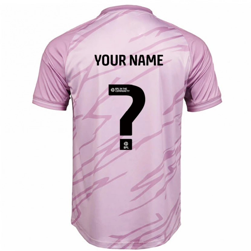 Danxen Kinder Ihren Namen #0 Pink Schwarz Auswärtstrikot Trikot 2025/26 T-Shirt Österreich