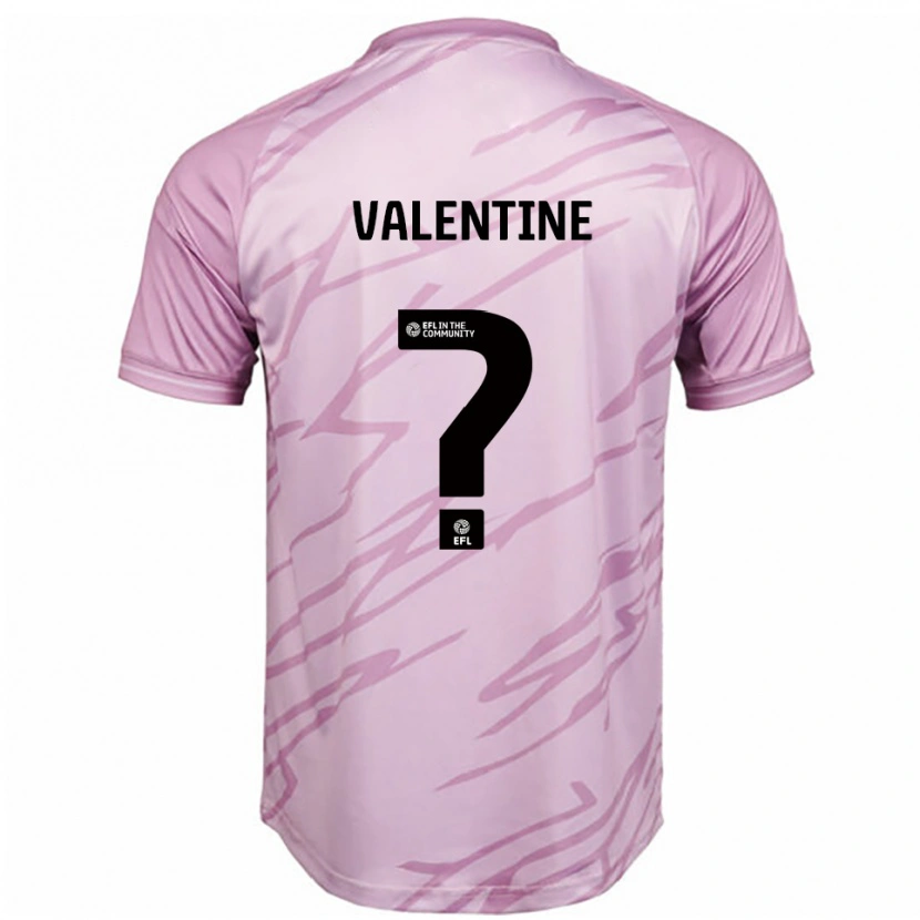 Danxen Kinder Jayden Valentine #0 Pink Schwarz Auswärtstrikot Trikot 2025/26 T-Shirt Österreich