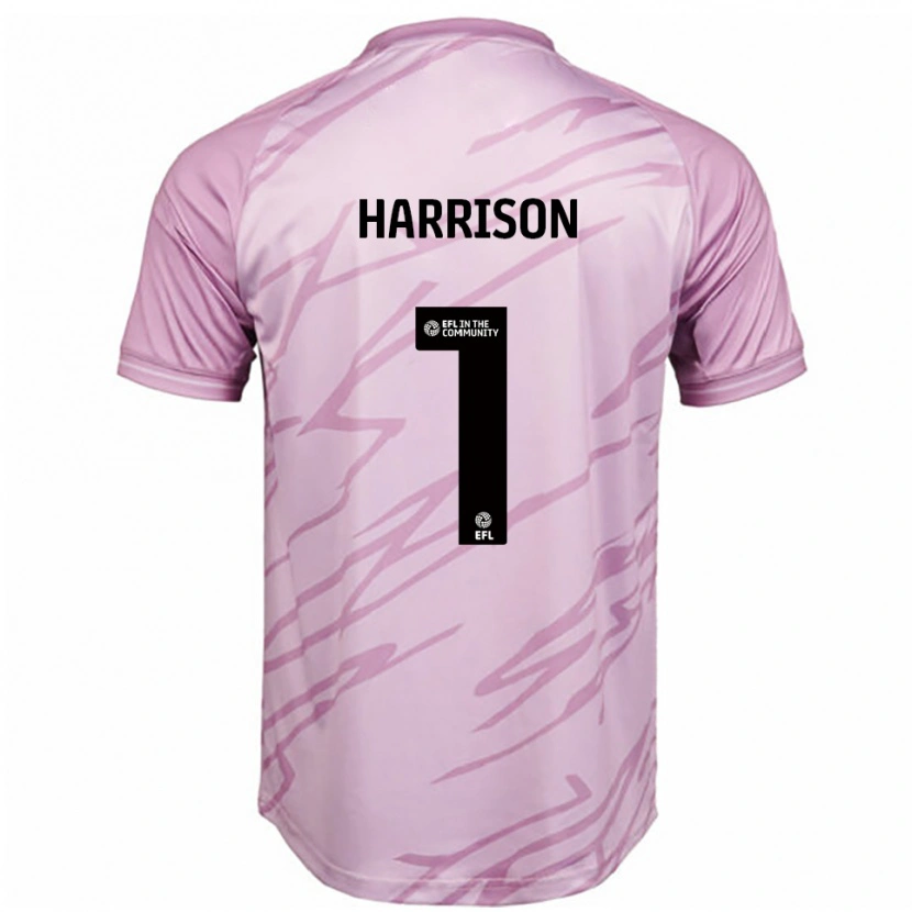 Danxen Kinder Elyh Harrison #1 Pink Schwarz Auswärtstrikot Trikot 2025/26 T-Shirt Österreich