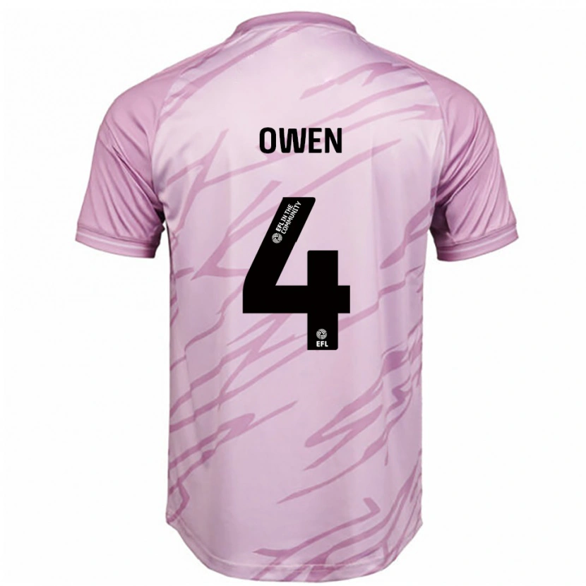 Danxen Kinder Vikki Owen #4 Pink Schwarz Auswärtstrikot Trikot 2025/26 T-Shirt Österreich