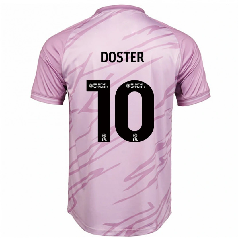 Danxen Kinder Katie Doster #10 Pink Schwarz Auswärtstrikot Trikot 2025/26 T-Shirt Österreich