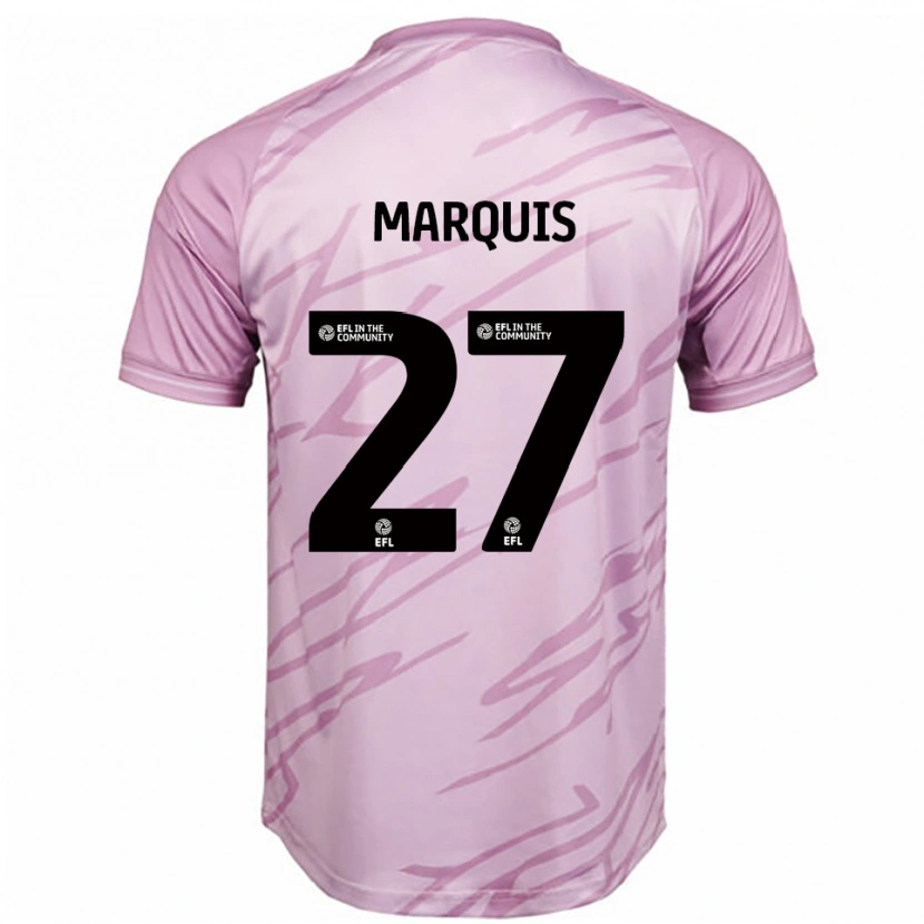 Danxen Kinder John Marquis #27 Pink Schwarz Auswärtstrikot Trikot 2025/26 T-Shirt Österreich