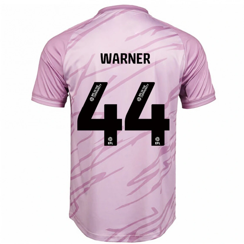 Danxen Kinder James Warner #44 Pink Schwarz Auswärtstrikot Trikot 2025/26 T-Shirt Österreich
