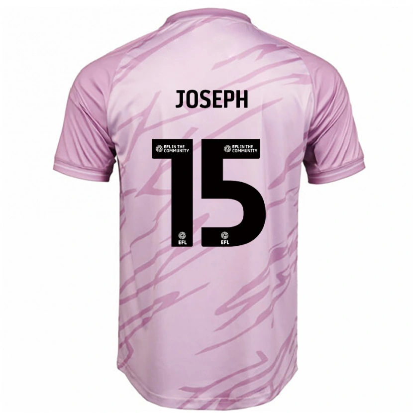 Danxen Kinder Megan Joseph #15 Pink Schwarz Auswärtstrikot Trikot 2025/26 T-Shirt Österreich
