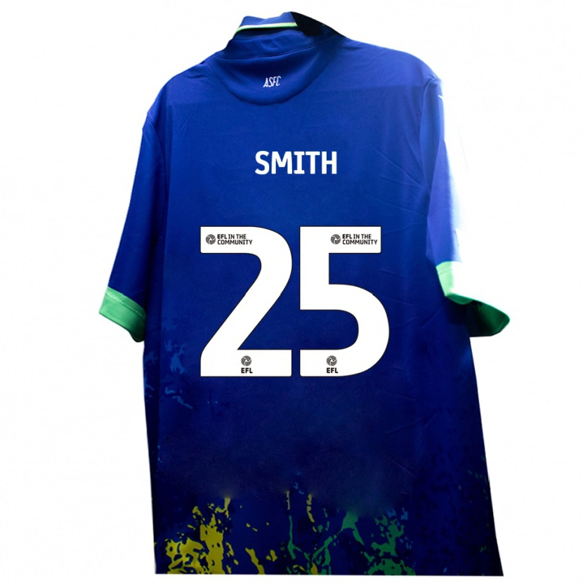 Danxen Kinder Josh Smith #25 Blau Gelb Auswärtstrikot Trikot 2025/26 T-Shirt Österreich
