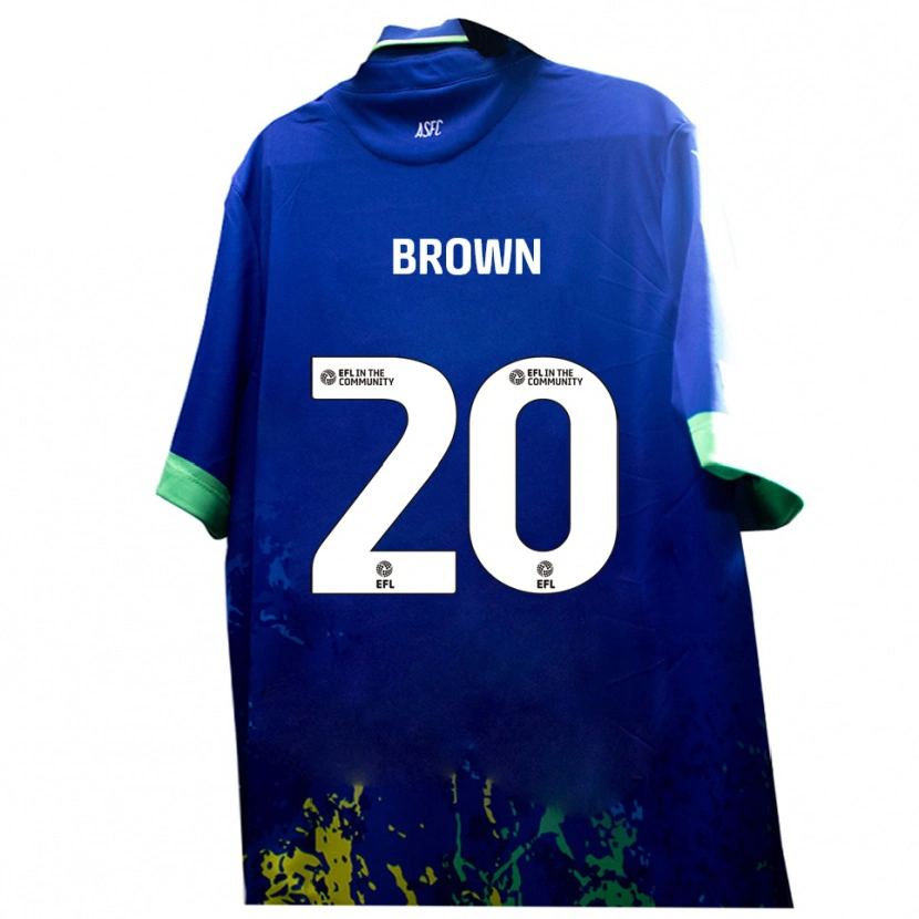 Danxen Kinder Charlie Brown #20 Blau Gelb Auswärtstrikot Trikot 2025/26 T-Shirt Österreich