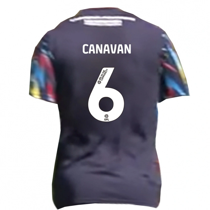 Danxen Kinder Niall Canavan #6 Marine Gelb Rot Auswärtstrikot Trikot 2025/26 T-Shirt Österreich