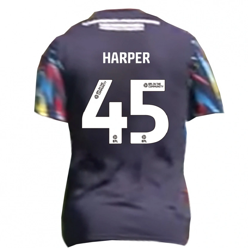 Danxen Kinder Rekeem Harper #45 Marine Gelb Rot Auswärtstrikot Trikot 2025/26 T-Shirt Österreich
