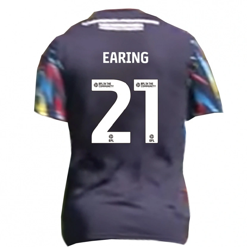 Danxen Kinder Jack Earing #21 Marine Gelb Rot Auswärtstrikot Trikot 2025/26 T-Shirt Österreich