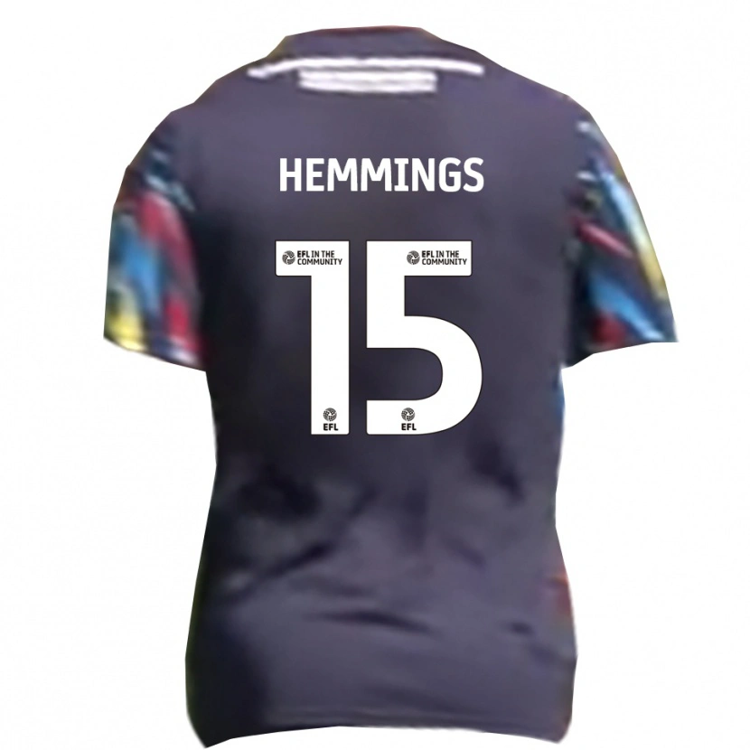 Danxen Kinder Kane Hemmings #15 Marine Gelb Rot Auswärtstrikot Trikot 2025/26 T-Shirt Österreich