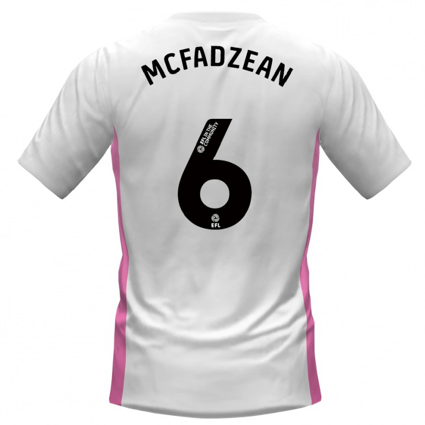 Danxen Kinder Kyle Mcfadzean #6 Weiß Rot Auswärtstrikot Trikot 2025/26 T-Shirt Österreich