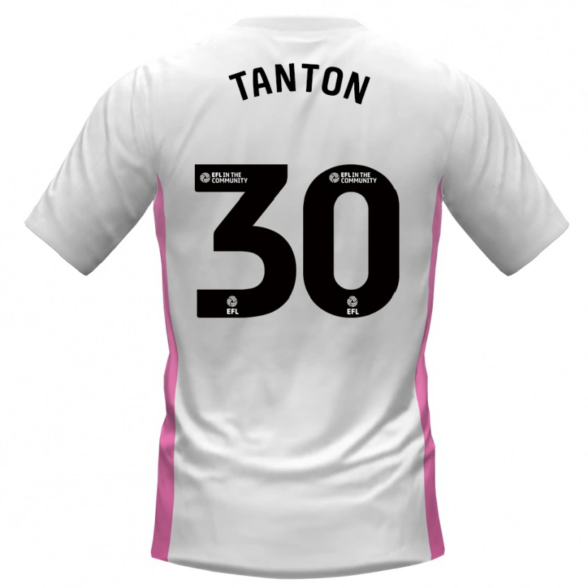 Danxen Kinder Devan Tanton #30 Weiß Rot Auswärtstrikot Trikot 2025/26 T-Shirt Österreich