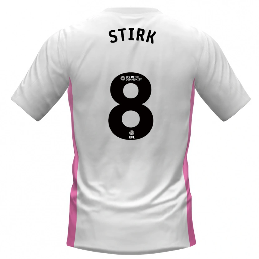Danxen Kinder Ryan Stirk #8 Weiß Rot Auswärtstrikot Trikot 2025/26 T-Shirt Österreich