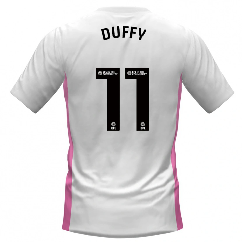 Danxen Kinder Dylan Duffy #11 Weiß Rot Auswärtstrikot Trikot 2025/26 T-Shirt Österreich