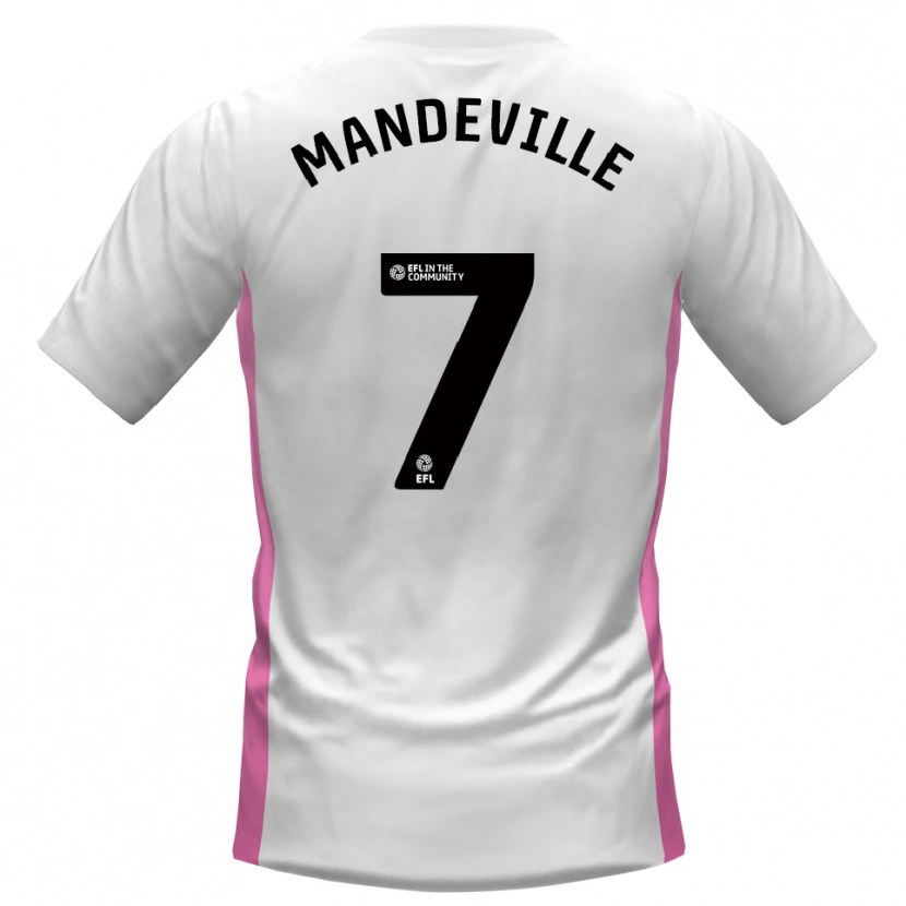 Danxen Kinder Liam Mandeville #7 Weiß Rot Auswärtstrikot Trikot 2025/26 T-Shirt Österreich