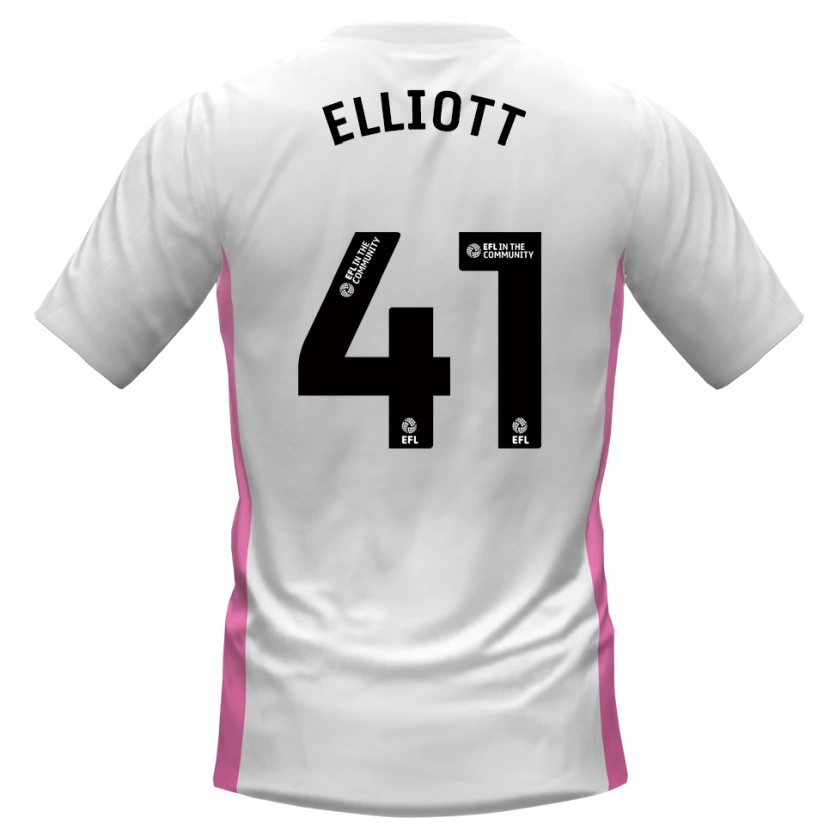Danxen Kinder Gunner Elliott #41 Weiß Rot Auswärtstrikot Trikot 2025/26 T-Shirt Österreich