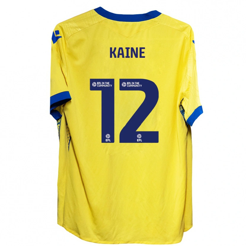 Danxen Kinder Louise Kaine #12 Gelb Blau Auswärtstrikot Trikot 2025/26 T-Shirt Österreich