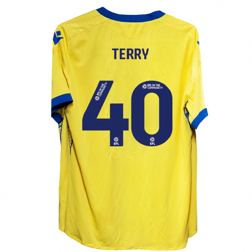 Danxen Kinder Frankie Terry #40 Gelb Blau Auswärtstrikot Trikot 2025/26 T-Shirt Österreich