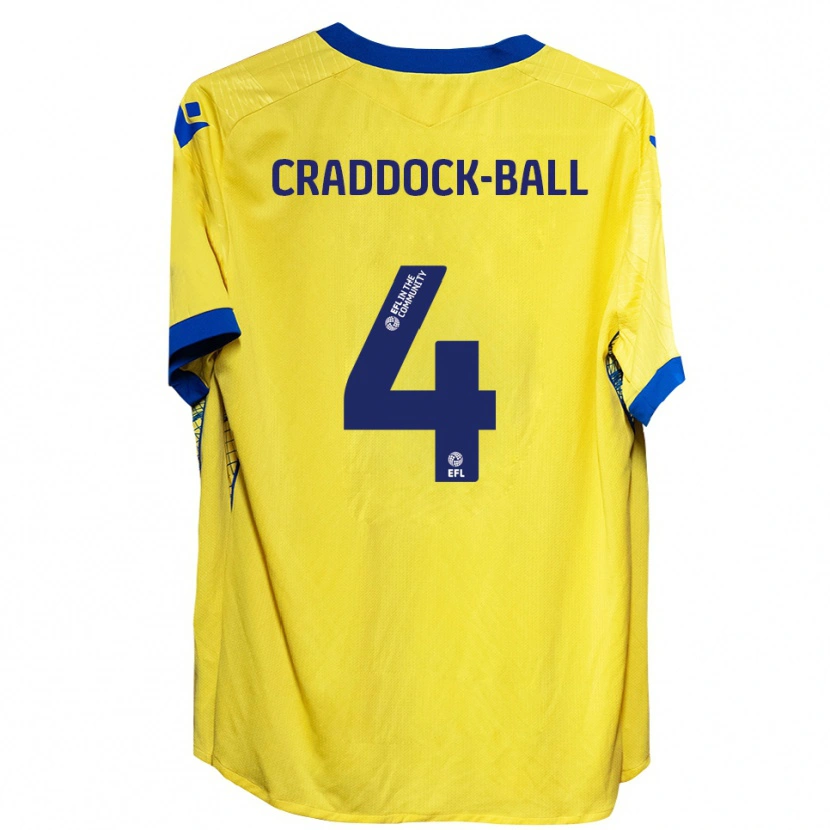 Danxen Kinder Cassie Craddock-Ball #4 Gelb Blau Auswärtstrikot Trikot 2025/26 T-Shirt Österreich