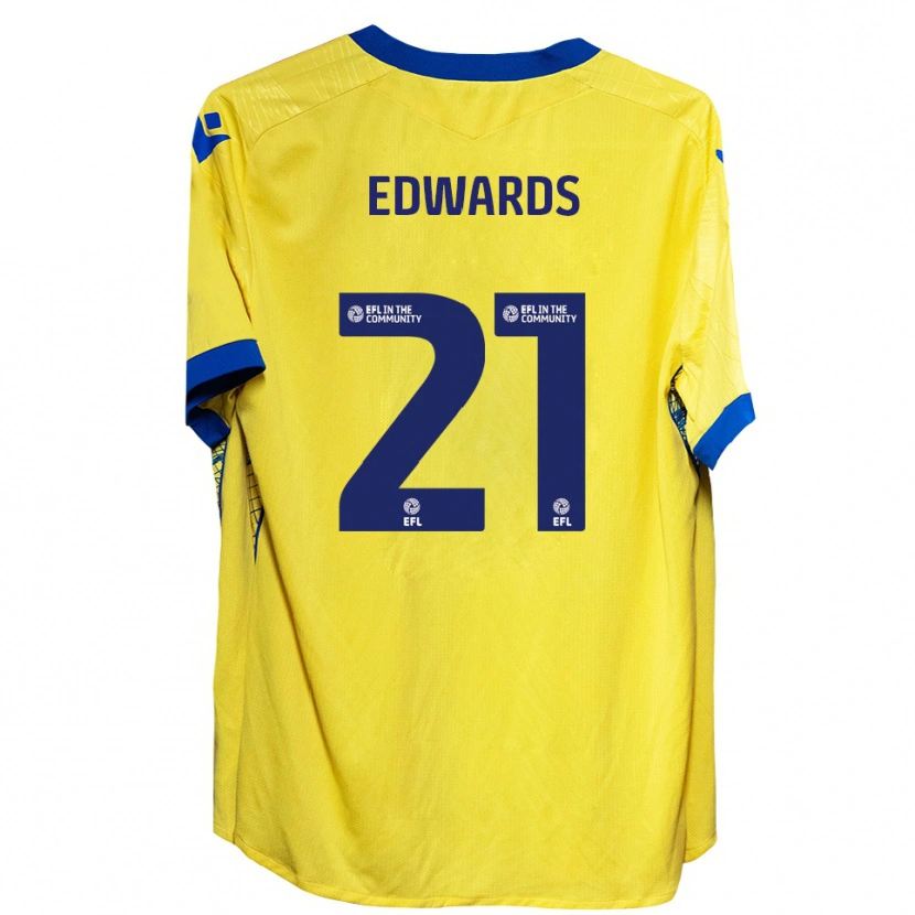 Danxen Kinder Owura Edwards #21 Gelb Blau Auswärtstrikot Trikot 2025/26 T-Shirt Österreich