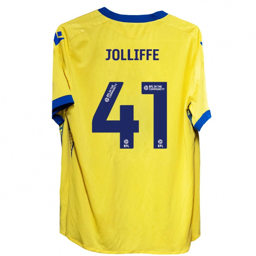 Danxen Kinder Max Jolliffe #41 Gelb Blau Auswärtstrikot Trikot 2025/26 T-Shirt Österreich