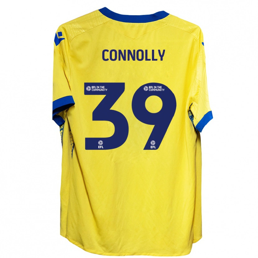 Danxen Kinder Kien Connolly #39 Gelb Blau Auswärtstrikot Trikot 2025/26 T-Shirt Österreich