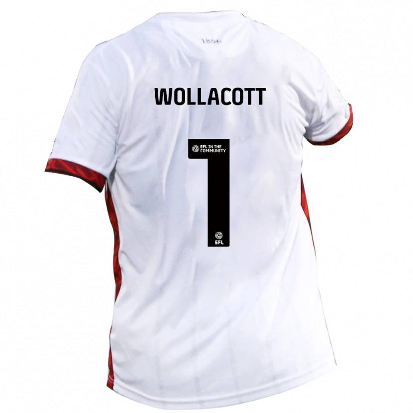 Danxen Kinder Joe Wollacott #1 Weiß Rot Schwarz Auswärtstrikot Trikot 2025/26 T-Shirt Österreich