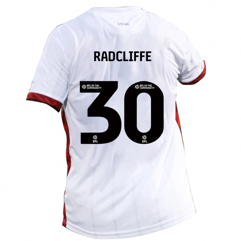 Danxen Kinder Ben Radcliffe #30 Weiß Rot Schwarz Auswärtstrikot Trikot 2025/26 T-Shirt Österreich