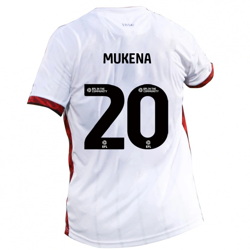 Danxen Kinder Joy Mukena #20 Weiß Rot Schwarz Auswärtstrikot Trikot 2025/26 T-Shirt Österreich
