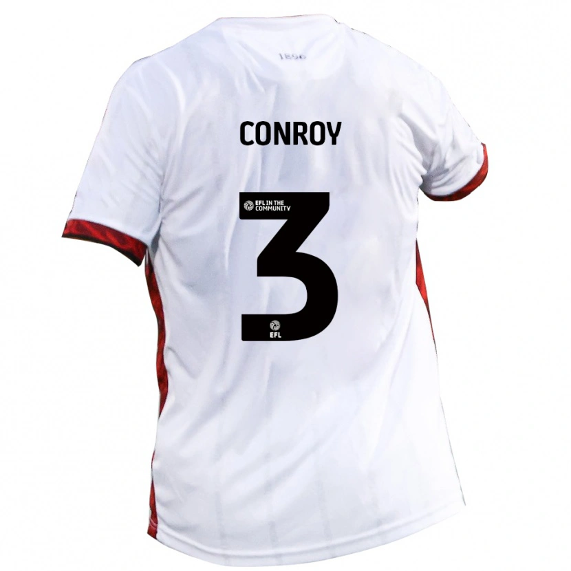 Danxen Kinder Dion Conroy #3 Weiß Rot Schwarz Auswärtstrikot Trikot 2025/26 T-Shirt Österreich