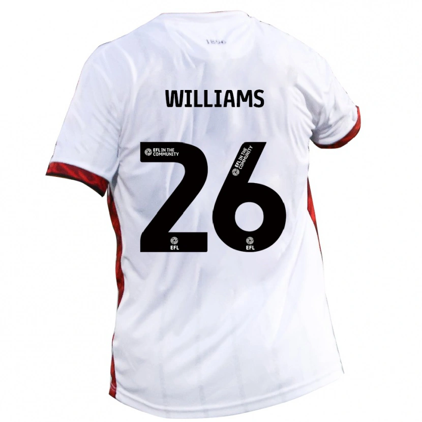 Danxen Kinder Jay Williams #26 Weiß Rot Schwarz Auswärtstrikot Trikot 2025/26 T-Shirt Österreich