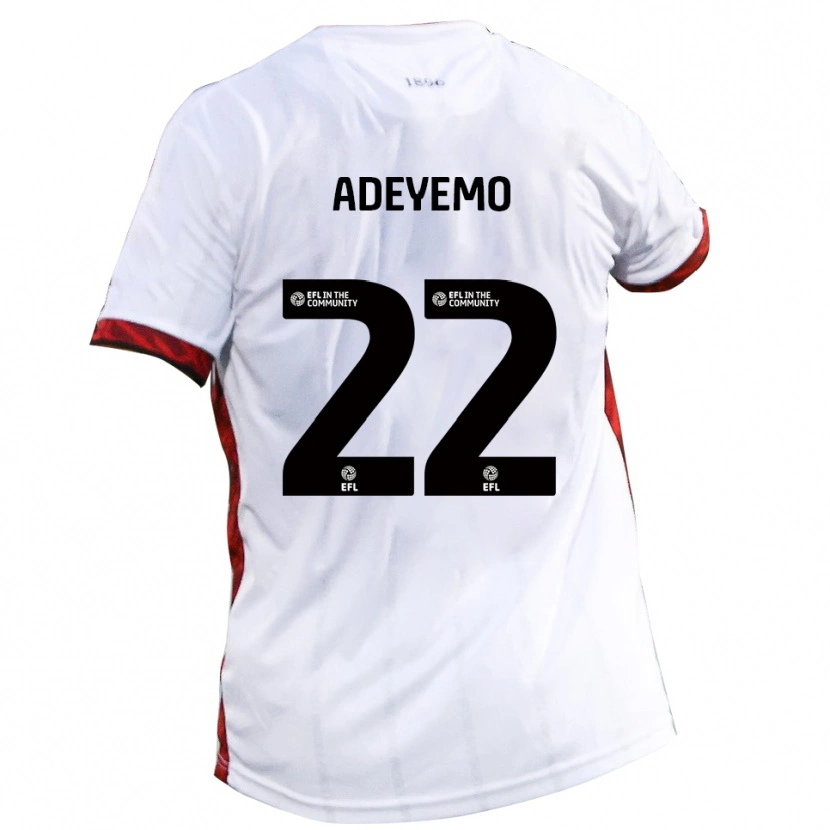 Danxen Kinder Ade Adeyemo #22 Weiß Rot Schwarz Auswärtstrikot Trikot 2025/26 T-Shirt Österreich