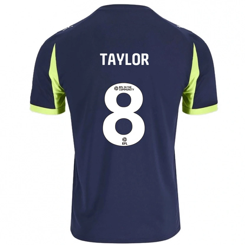 Danxen Kinder Owen Taylor #8 Marine Fluoreszierendes Grün Auswärtstrikot Trikot 2025/26 T-Shirt Österreich