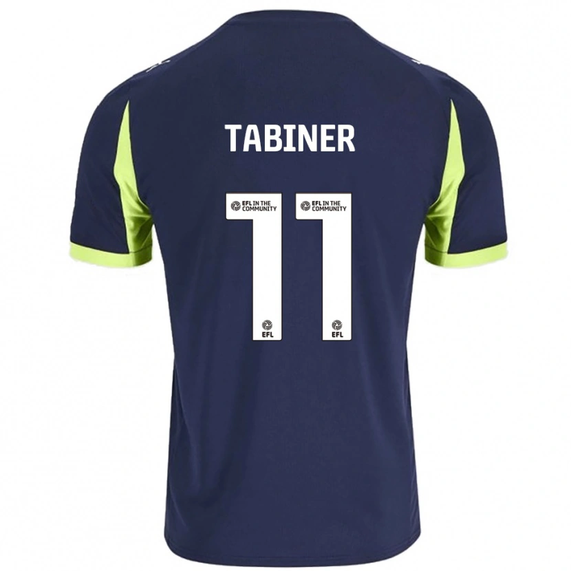 Danxen Kinder Joel Tabiner #11 Marine Fluoreszierendes Grün Auswärtstrikot Trikot 2025/26 T-Shirt Österreich