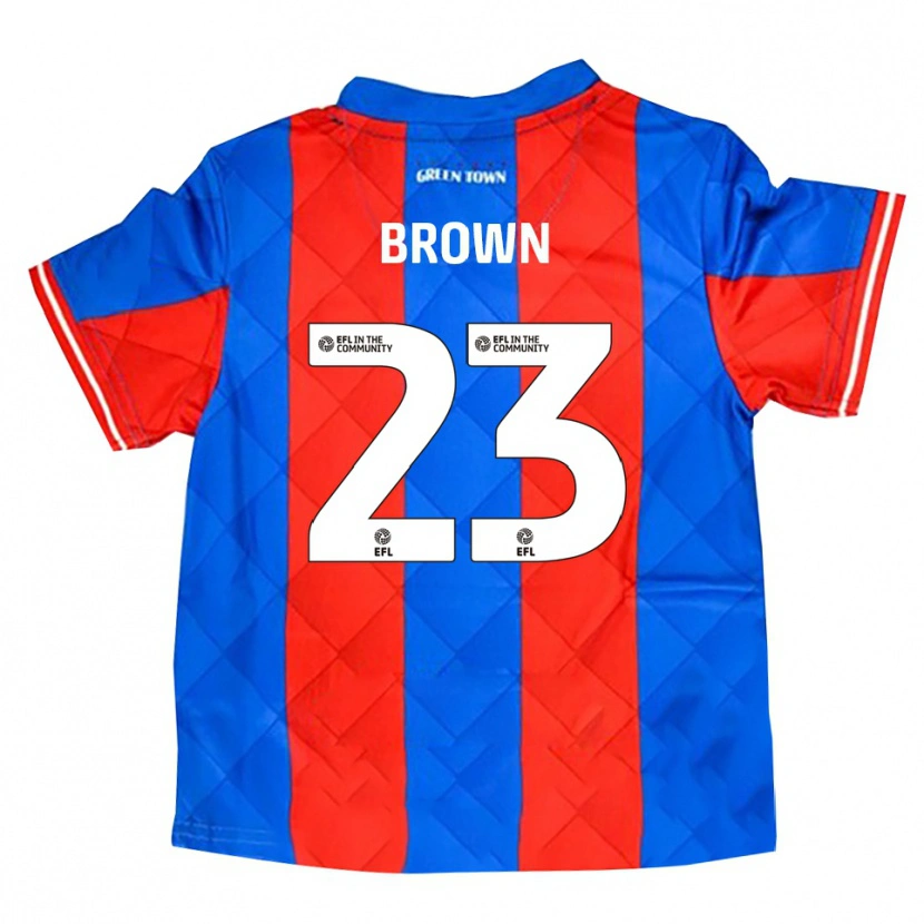 Danxen Kinder Henry Brown #23 Blau Rot Weiß Auswärtstrikot Trikot 2025/26 T-Shirt Österreich