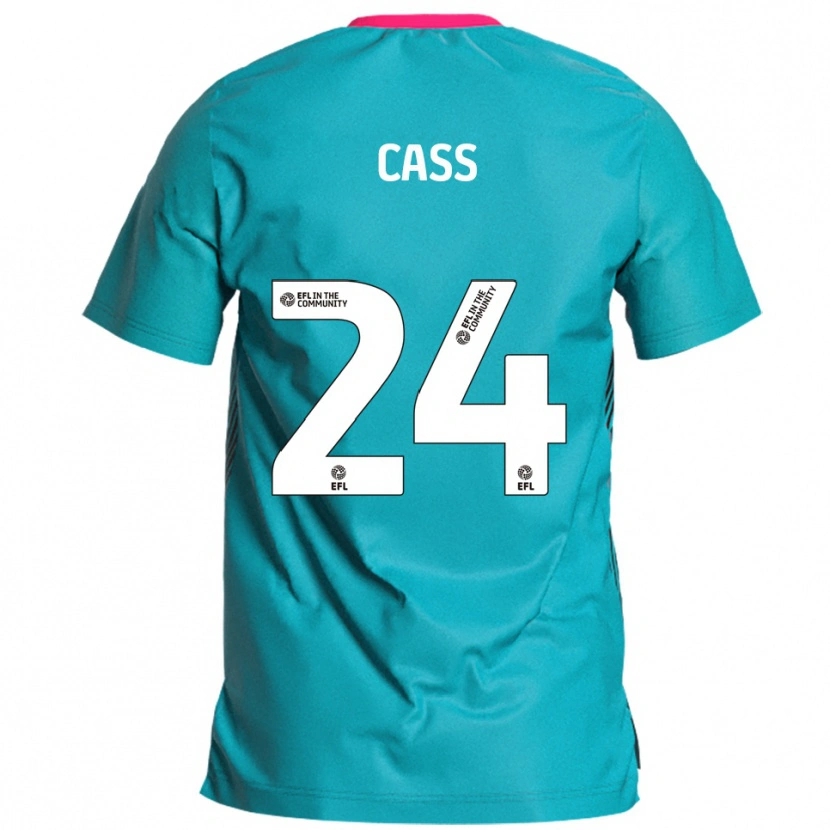 Danxen Kinder Lewis Cass #24 Himmelblau Pink Auswärtstrikot Trikot 2025/26 T-Shirt Österreich