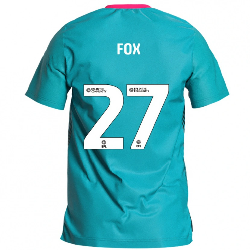 Danxen Kinder Ben Fox #27 Himmelblau Pink Auswärtstrikot Trikot 2025/26 T-Shirt Österreich