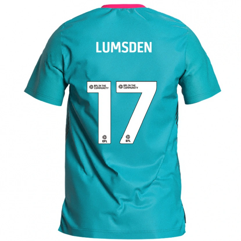 Danxen Kinder Alfie Lumsden #17 Himmelblau Pink Auswärtstrikot Trikot 2025/26 T-Shirt Österreich