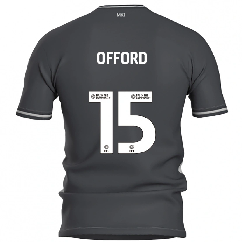 Danxen Kinder Luke Offord #15 Grau Silber Auswärtstrikot Trikot 2025/26 T-Shirt Österreich