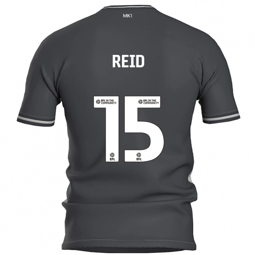 Danxen Kinder Mia Reid #15 Grau Silber Auswärtstrikot Trikot 2025/26 T-Shirt Österreich