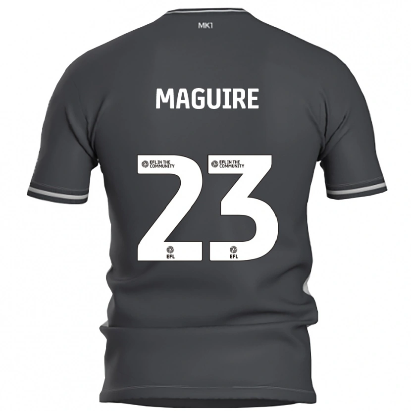 Danxen Kinder Laurence Maguire #23 Grau Silber Auswärtstrikot Trikot 2025/26 T-Shirt Österreich