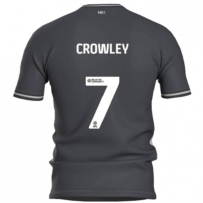 Danxen Kinder Dan Crowley #7 Grau Silber Auswärtstrikot Trikot 2025/26 T-Shirt Österreich