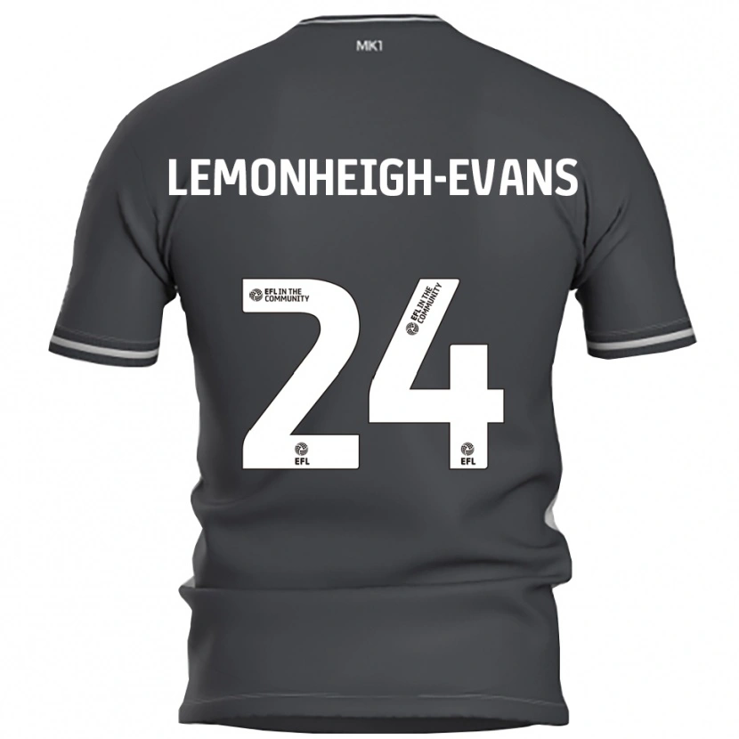 Danxen Kinder Connor Lemonheigh-Evans #24 Grau Silber Auswärtstrikot Trikot 2025/26 T-Shirt Österreich