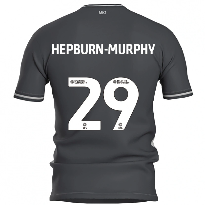 Danxen Kinder Rushian Hepburn-Murphy #29 Grau Silber Auswärtstrikot Trikot 2025/26 T-Shirt Österreich