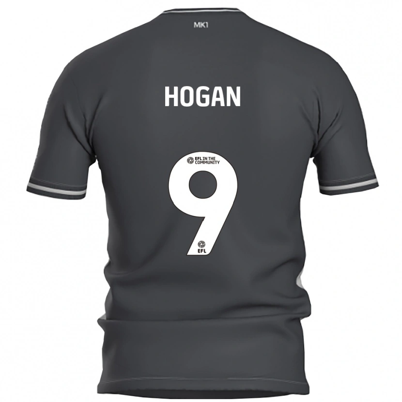 Danxen Kinder Scott Hogan #9 Grau Silber Auswärtstrikot Trikot 2025/26 T-Shirt Österreich