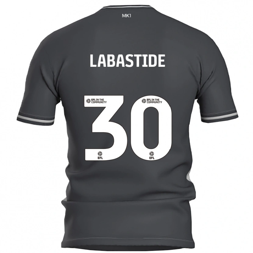 Danxen Kinder Zara Labastide #30 Grau Silber Auswärtstrikot Trikot 2025/26 T-Shirt Österreich